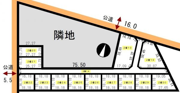 【土地図】 | 白糠町庶路2丁目2-10売地