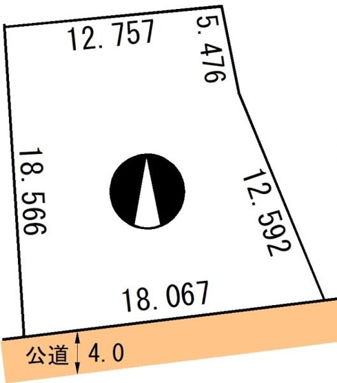 【土地図】 | 阿寒町北町2丁目34-105売地