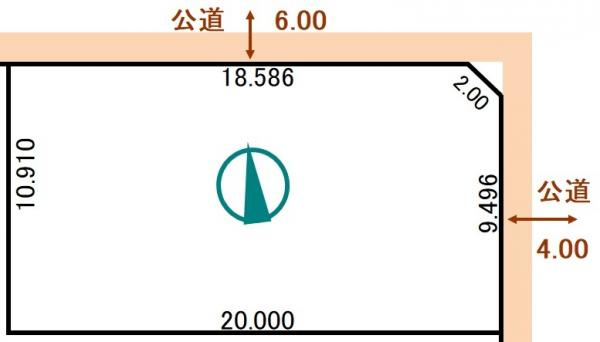 【土地図】 | 大楽毛南1丁目1-23売地