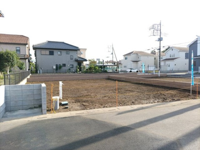 【前面道路含む現地写真】 | 伊奈町中央4丁目　売地全4区画 | 現地、分譲地全体