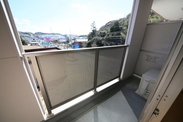 サンリッツ高宮Cのバルコニー