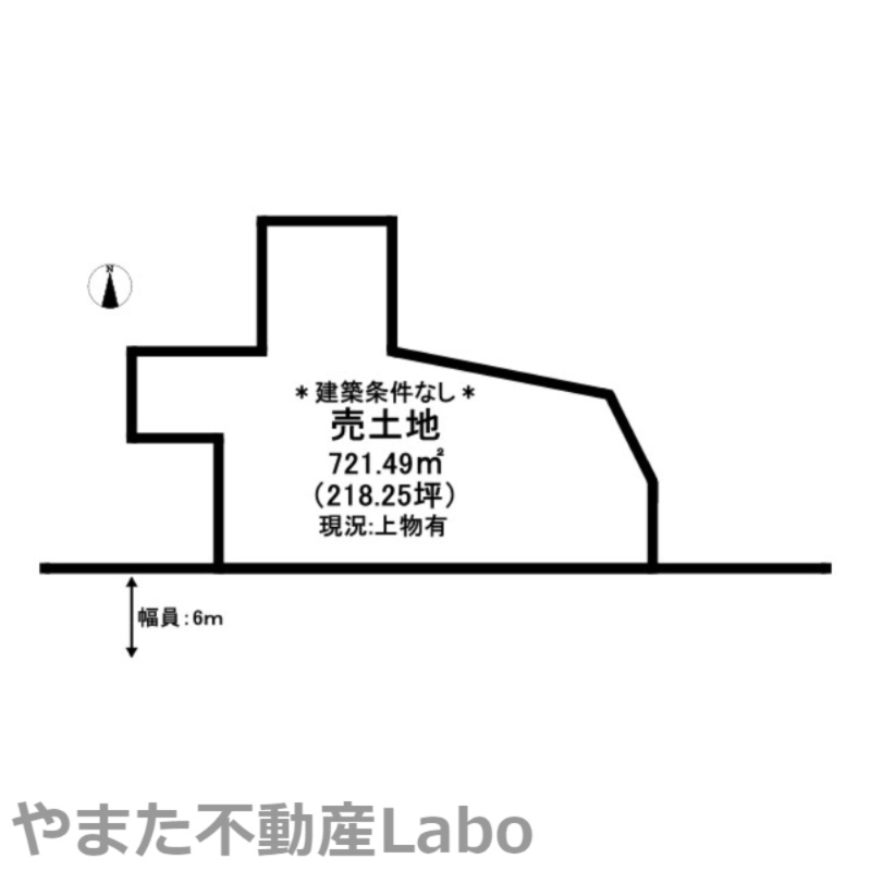 西伯郡南部町天萬土地の土地図