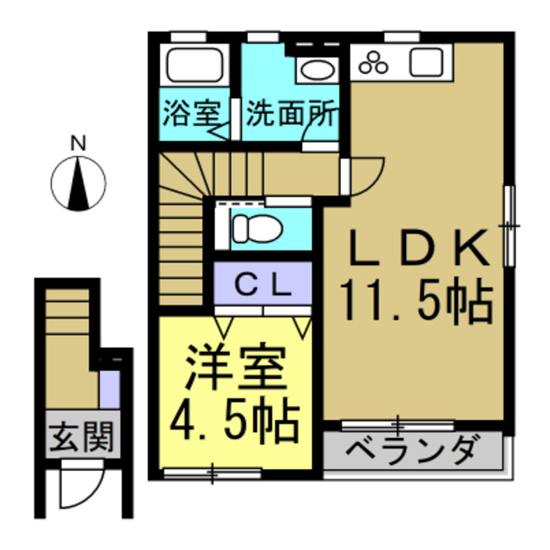 リーブルファイン新田町　2号棟