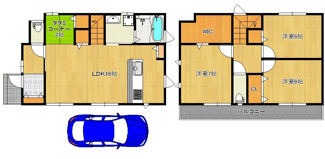 【間取り】 | 【本日ご内覧可能】令和６年８月完成済♪ピカピカのお家で気持ちのいい新生活をここではじめませんか♪