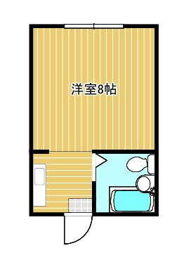【間取り】 | トラックスメゾン | 1Kの間取りです