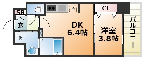 プレサンス神戸水木通ルミエスの間取り