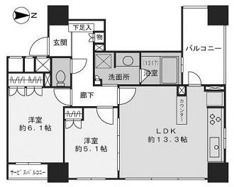 【間取り】 | シティタワー梅田イースト