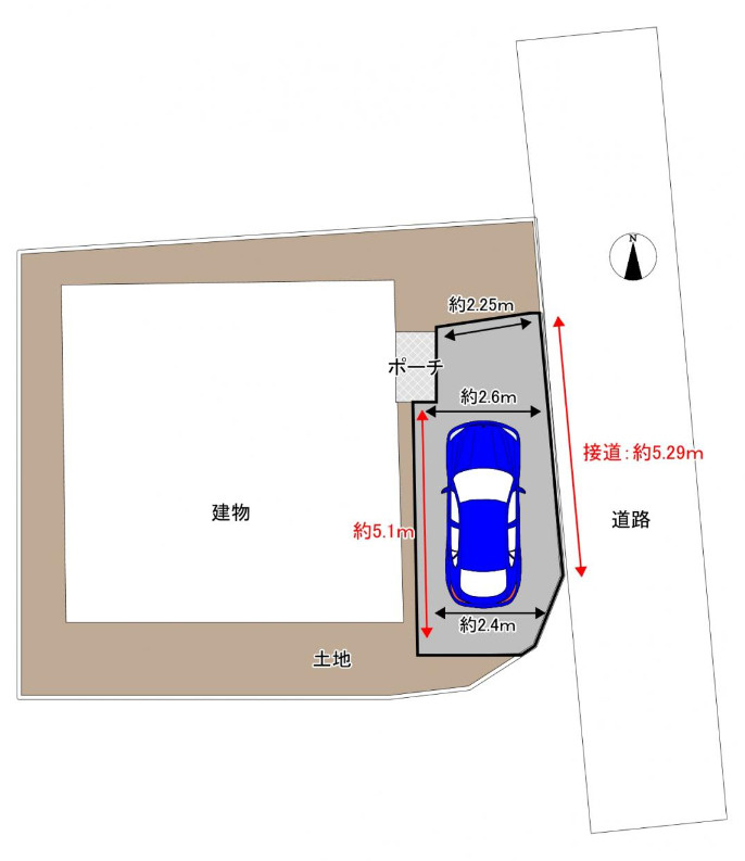 狭山市下広瀬　中古戸建の区画図