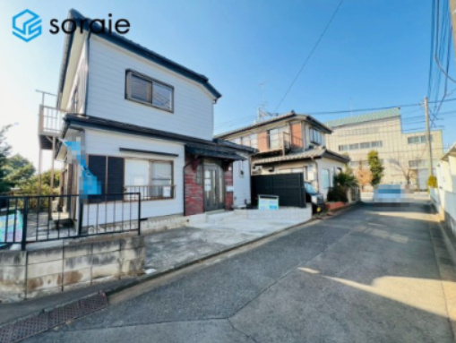 狭山市下広瀬　中古戸建の前面道路含む現地写真|2月23日撮影
