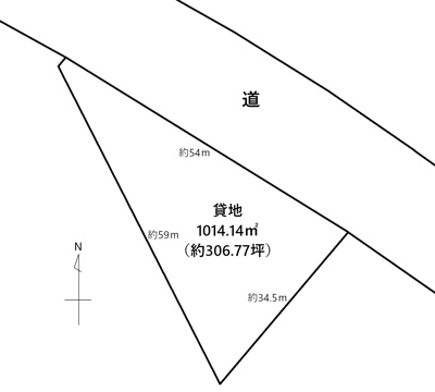 【区画図】 | 新発田市緑町貸地 | 土地図