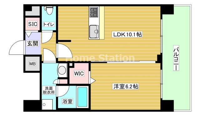 【間取り】 | プレサンス福島ミッドエル