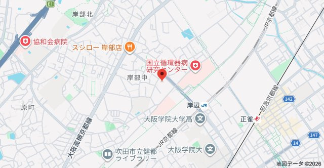 ビエラコート岸部中の地図