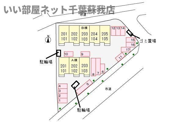 チェリーガーデンＡの区画図