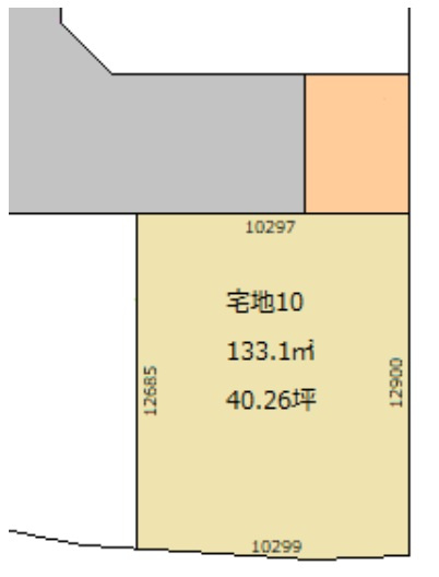 朝倉丙Ⅲ　10号地　建築条件付き　売土地（全10区画）の土地図|10号地
