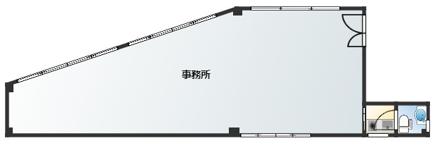 【間取り】 | 富田1丁目店舗事務所W