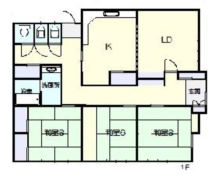 【中古戸建】前橋市上細井町の間取り|間取り