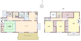 【間取り】 | 京都府亀岡市畑野町　戸建て