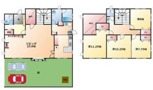 梅坪町戸建住宅の間取り