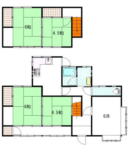 山口市折本１丁目の一戸建ての間取り