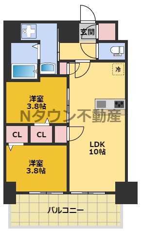 【間取り】 | プレサンス名古屋菊井セルカ | 間取りです。