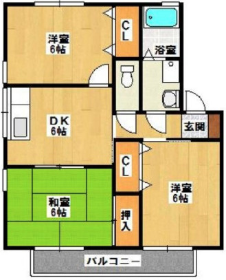 グランドール岩崎【10,000円キャッシュバック対象物件】の間取り