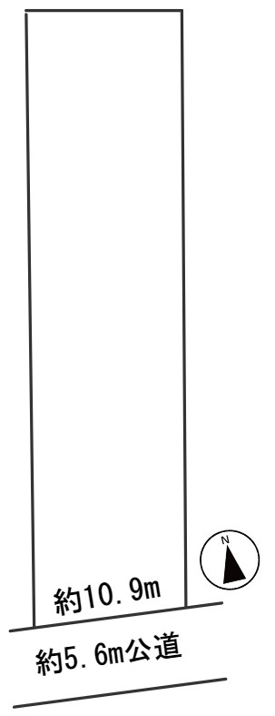 ６３８０８　岐阜市粟野西土地の区画図