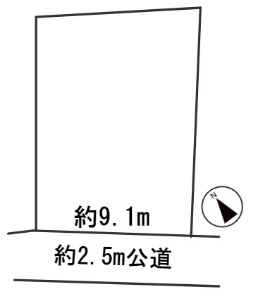 ６３７９５　岐阜市高森町土地の区画図