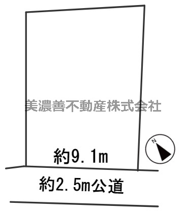 ６３７９５　岐阜市高森町土地の区画図
