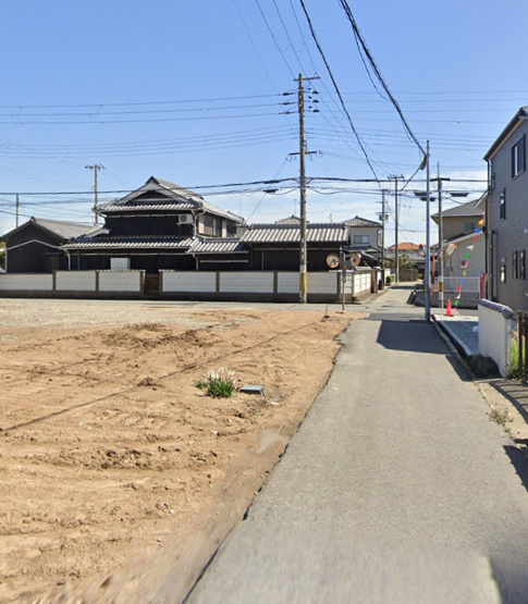 【前面道路含む現地写真】 | 加古川市野口町長砂（全３区画）土地2号地
