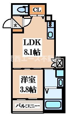 【間取り】 | F asecia AMUZⅡ