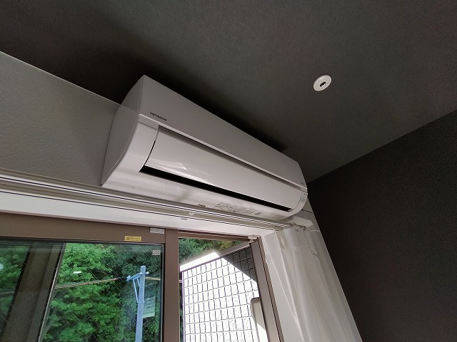 神戸市須磨区妙法寺字道正川のアパートの設備|エアコン