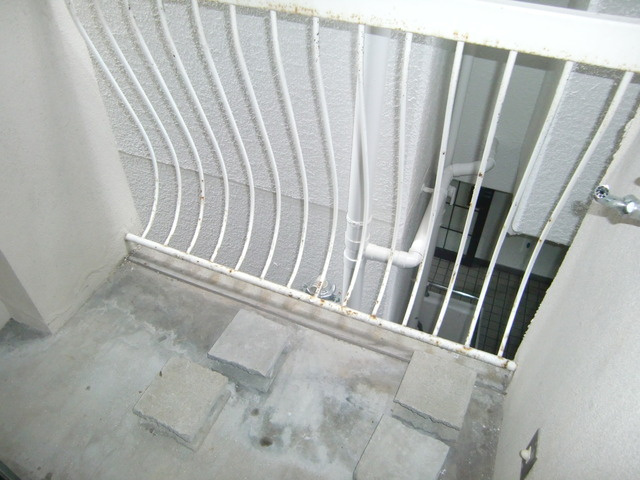 六甲林ハイツのバルコニー