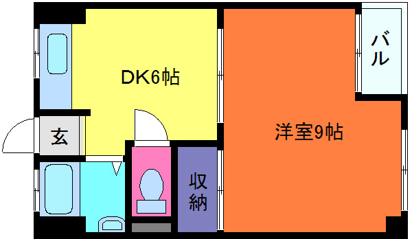 六甲林ハイツの間取り