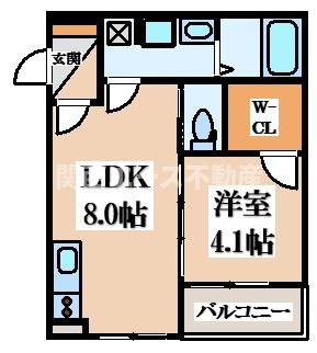 【間取り】 | F asecia AMUZⅠ