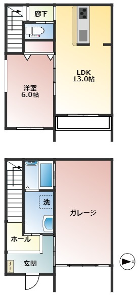 ＭＮガレージの間取り