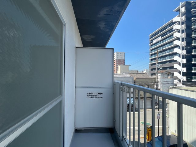 忍町中村コーポのバルコニー
