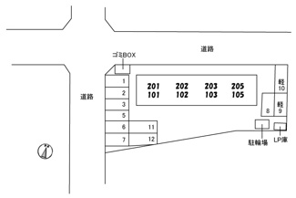 【区画図】 | エステート浜前