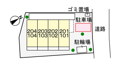【区画図】 | ルミエール湘南Ⅱ | 駐車場