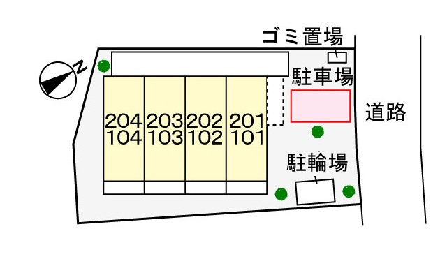 【区画図】 | ルミエール湘南Ⅱ | 駐車場