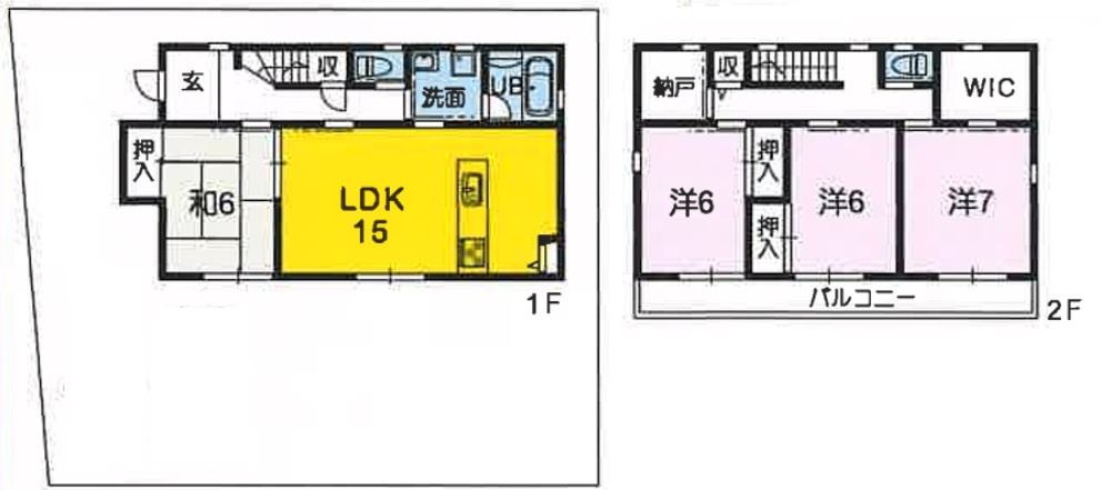 新屋敷　建築条件付き　売土地の参考プラン|参考プラン