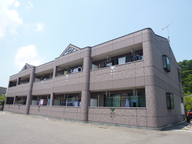倉敷市連島町亀島新田のアパートの外観