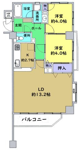 【間取り】 | ヴィラージュ高幡不動