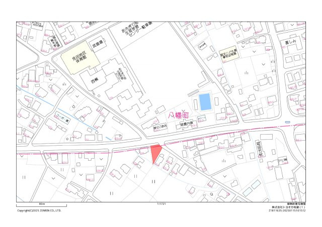 球磨郡あさぎり町上北土地の地図