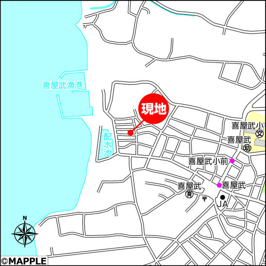 ハートフルタウン糸満市喜屋武Ⅱ　全1棟の地図