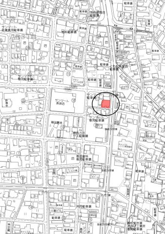 土地　八代3丁目の地図