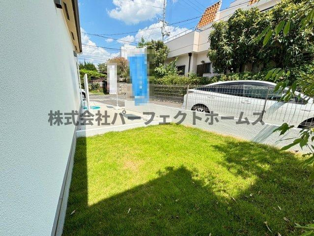 私部西2丁目戸建　賃貸の庭|お庭の付いた物件です