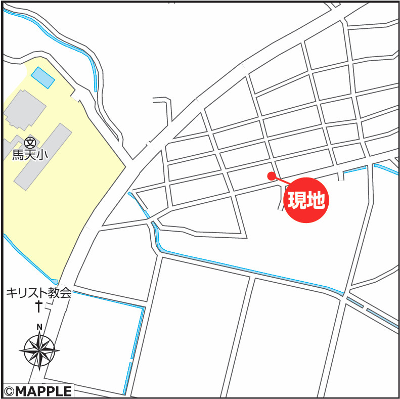 ハートフルタウン南城市佐敷津波古　全1棟の地図