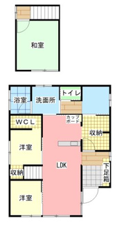 【間取り】 | 宇部市川添中古戸建