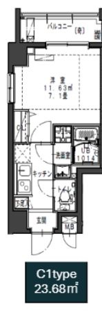 サムティレジデンス市川の間取り