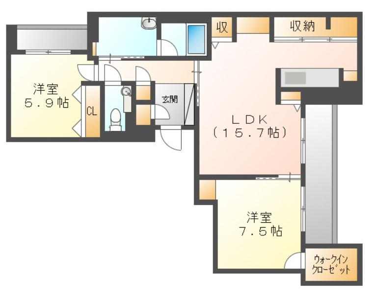 カーサ・カリダの間取り